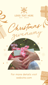 Christmas Giveaway Facebook Story Design