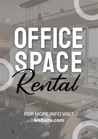 Office Space Rental Poster Design