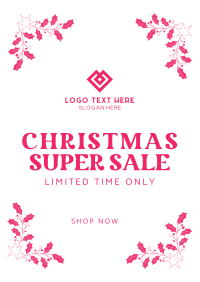 Christmas Super Sale Flyer Design