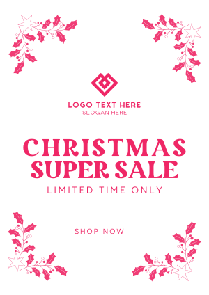 Christmas Super Sale Flyer Image Preview