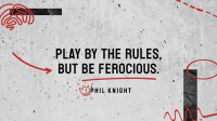 Play by the Rules YouTube Banner Design