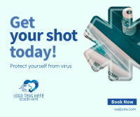 Get your shot today Facebook post Image Preview