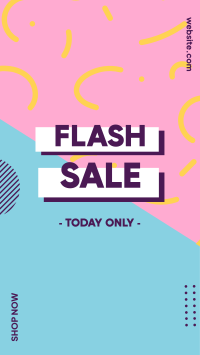 Flash Sale Memphis Facebook Story Design