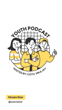 Youth Podcast Instagram Story Design