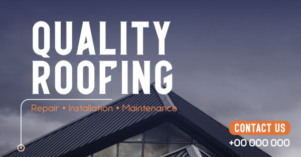 Quality Roofing Facebook Ad Design