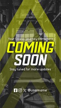 Coming Soon Fitness Gym Teaser Facebook Story Image Preview