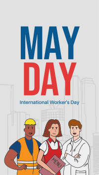 May Day All-Star Facebook Story Design