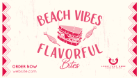 Flavorful Bites at the Beach Facebook Event Cover Design