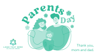 Happy Mommy & Daddy Day Animation Design