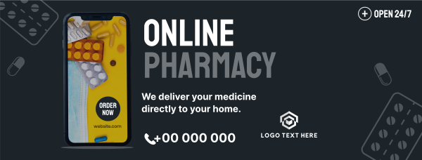 Online Medicine Facebook Cover Design Image Preview