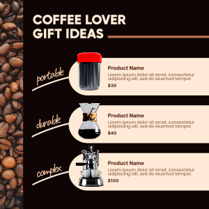 Coffee Gift Ideas Instagram post Image Preview