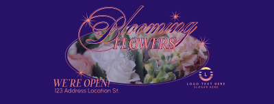 Blooming Today Floral Facebook cover Image Preview