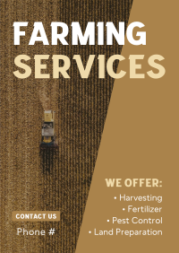 Expert Farming Service Partner Poster Design