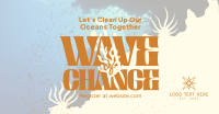 Ocean Cleanup Movement  Facebook Ad Design