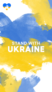 Stand with Ukraine Paint Instagram story Image Preview