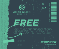 Grungy Street Shipping Facebook Post Design