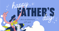 Playful Father's Day Greeting Facebook ad Image Preview