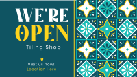 Tiling Shop Opening Facebook Event Cover Design