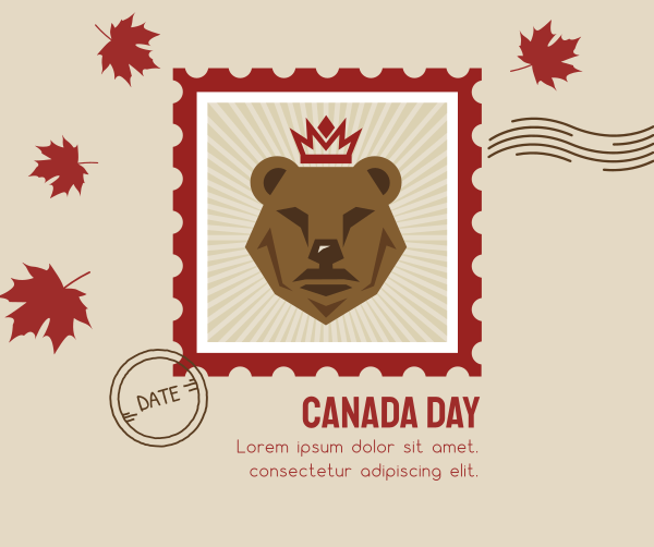 Bear Canada Facebook Post Design Image Preview