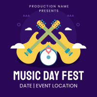 Music Day Fest Instagram Post Design