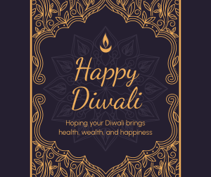Fancy Diwali Greeting Facebook post Image Preview