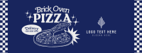 Retro Brick Oven Pizza Facebook cover Image Preview