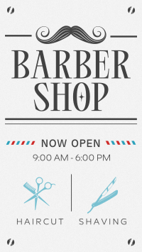 Classic Barber Shop Opening TikTok Video Preview