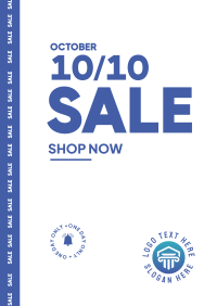 Sale 10.10 Flyer Design