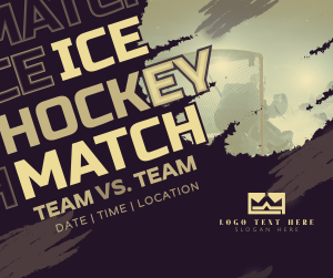 Ice Hockey Versus Match Facebook Post Image Preview