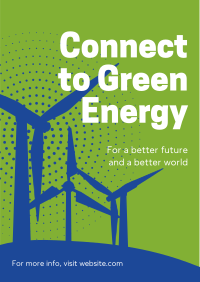 Green Energy Silhouette Flyer Image Preview