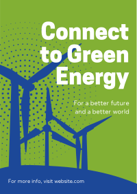 Green Energy Silhouette Flyer Preview