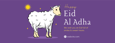 Eid Al Adha Lamb Facebook cover Image Preview