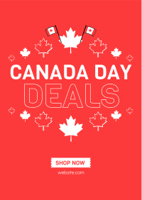 Canada Day Deals Flyer Design