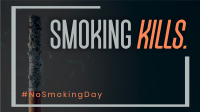 Minimalist Smoking Day Facebook Event Cover Design