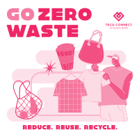 Practice Zero Waste Instagram post Image Preview