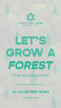 Forest Grow Tree Planting Instagram Reel Design