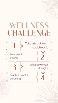 The Wellness Challenge Facebook Story Design