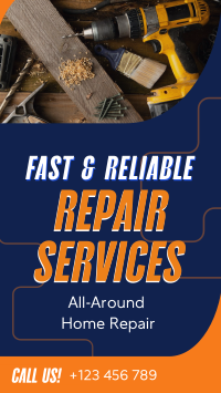 Handyman Repair Service YouTube Short Design