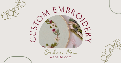 Embroidery Order Facebook ad Image Preview
