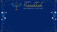 Hanukkah Lily Zoom Background Image Preview