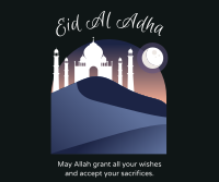 Eid Desert Mosque Facebook post Image Preview