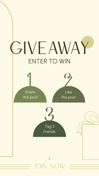 Simple Giveaway Instructions Instagram reel Image Preview
