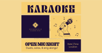 Karaoke Open Mic Facebook ad Image Preview
