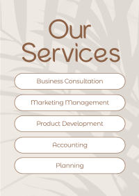 Minimalist Services Poster Image Preview