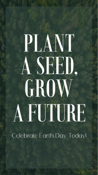 Plant Seed Grow Future Earth Facebook story Image Preview