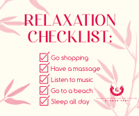 Nature Relaxation List Facebook Post Design