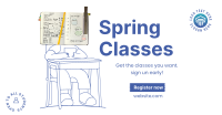 Spring Class Facebook Ad Design