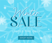 Winter Shopping  Sale Facebook Post Design
