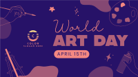 World Art Day Facebook Event Cover Design