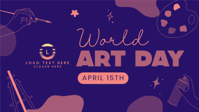 World Art Day Facebook event cover Image Preview